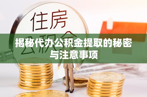 紫金揭秘代办公积金提取的秘密与注意事项