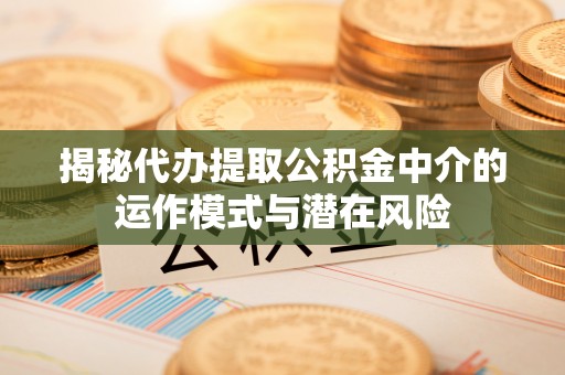 紫金揭秘代办提取公积金中介的运作模式与潜在风险