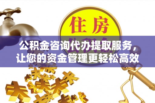 紫金公积金咨询代办提取服务，让您的资金管理更轻松高效